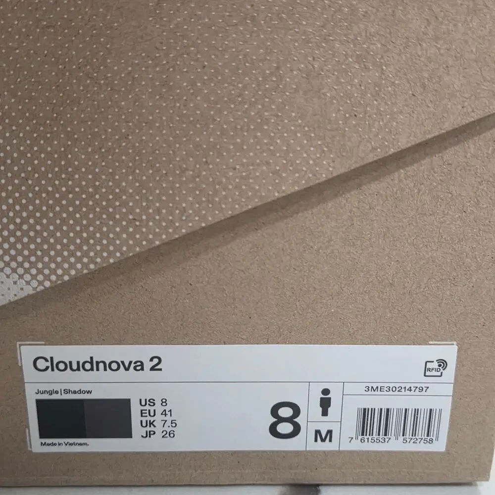 On Running Cloudnova 2 Jungle Shadow Men's Size 8 Casual 3ME30214797